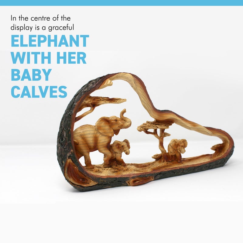 Thorness Free Standing Graceful Elephant and Family Decorative Ornament - Image 2